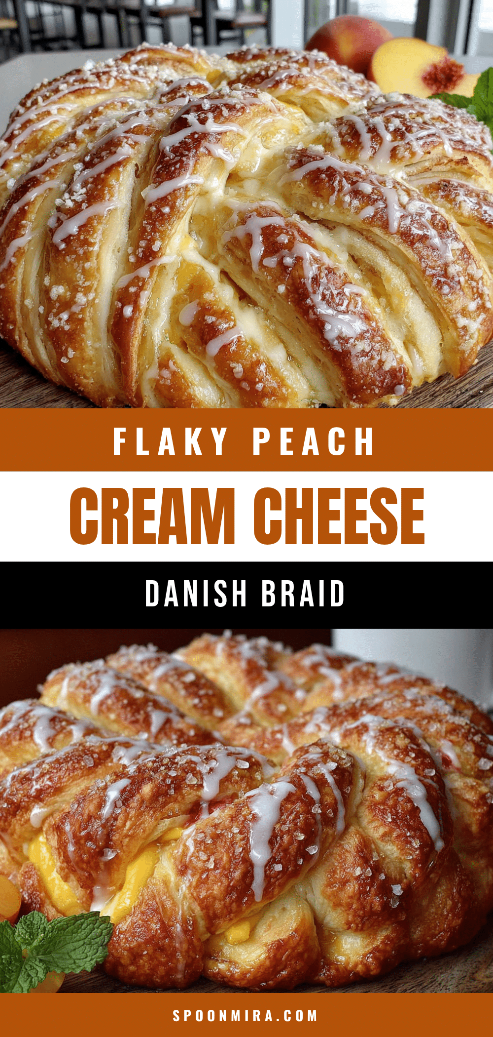 peach cream cheese danish braid recipe