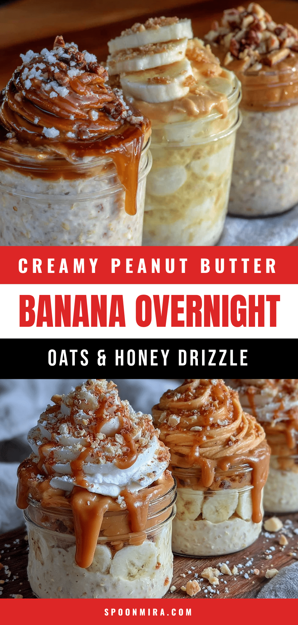 peanut butter banana overnight oats recipe