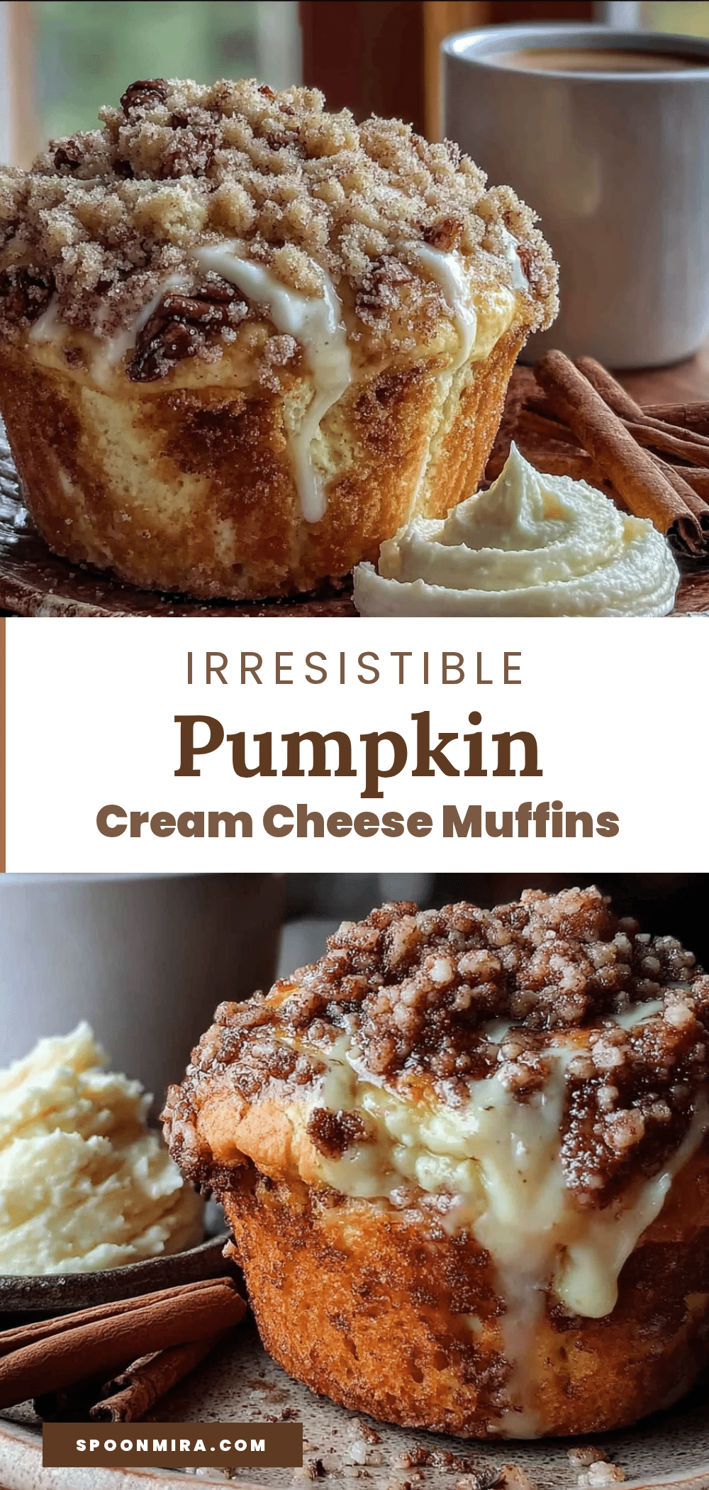 pumpkin cream cheese muffins recipe