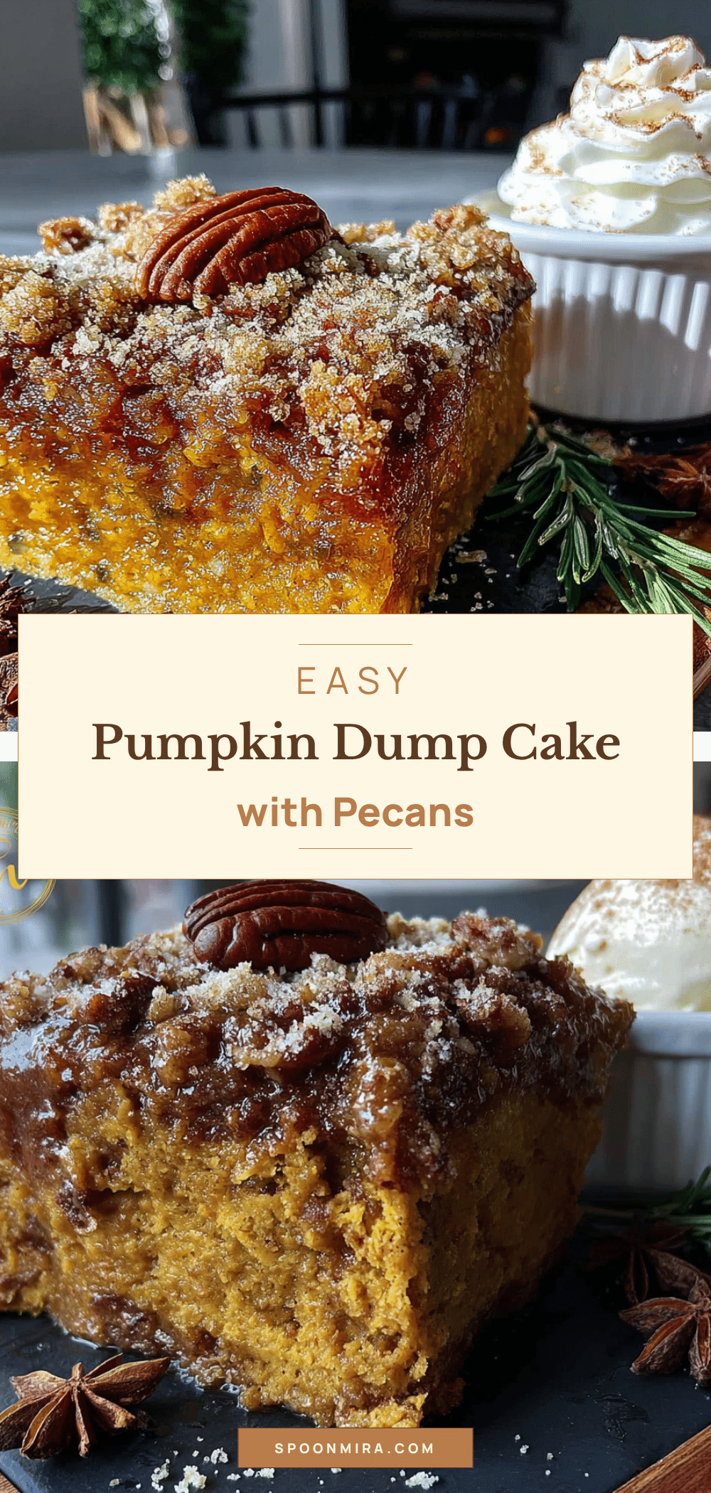 pumpkin dump cake recipe