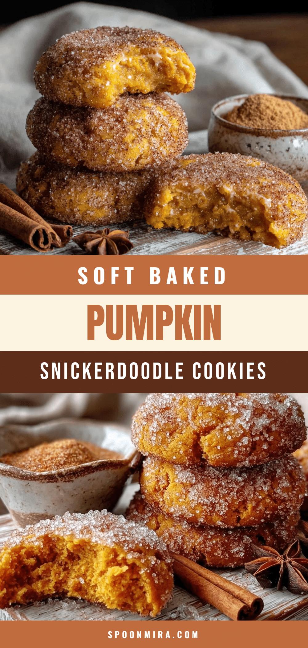 pumpkin snickerdoodle cookies recipe