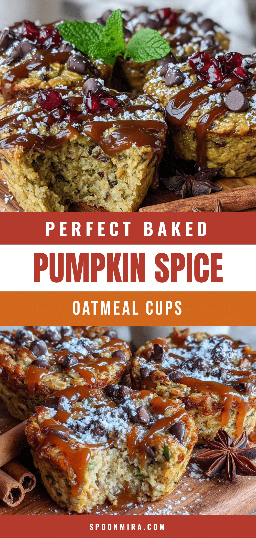 pumpkin spice baked oatmeal cups recipe
