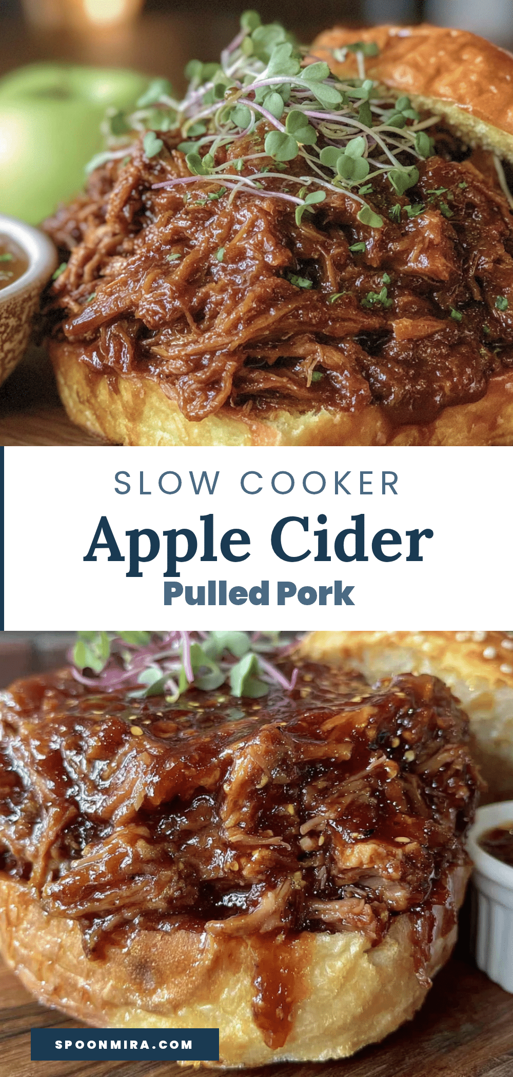 slow cooker apple cider pulled pork recipe