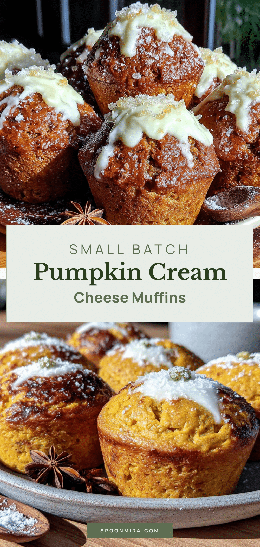 small-batch pumpkin cream cheese muffins recipe