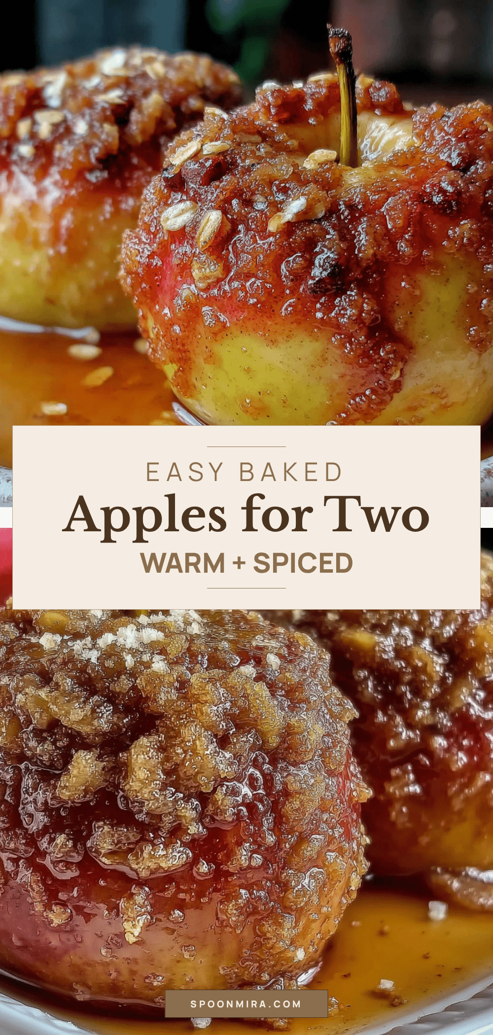 brown sugar cinnamon baked apples for two recipe