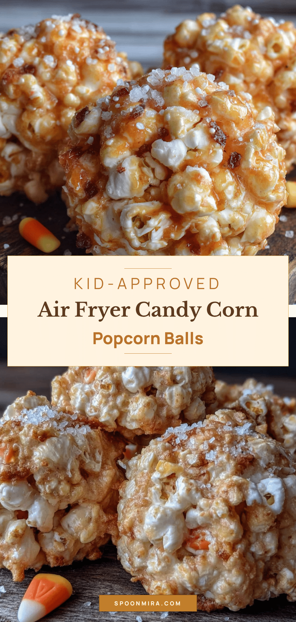 candy corn popcorn balls recipe