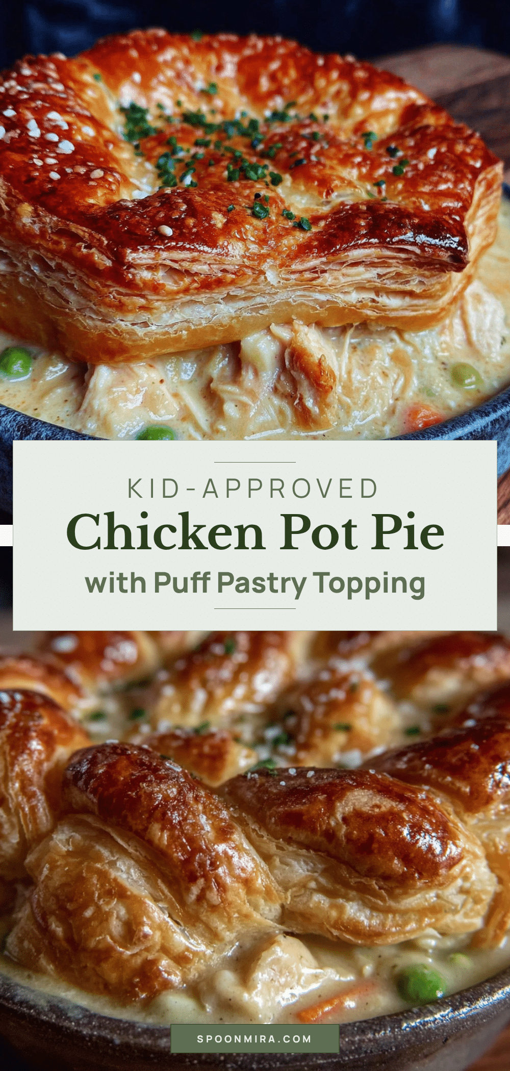 chicken pot pie with puff pastry recipe