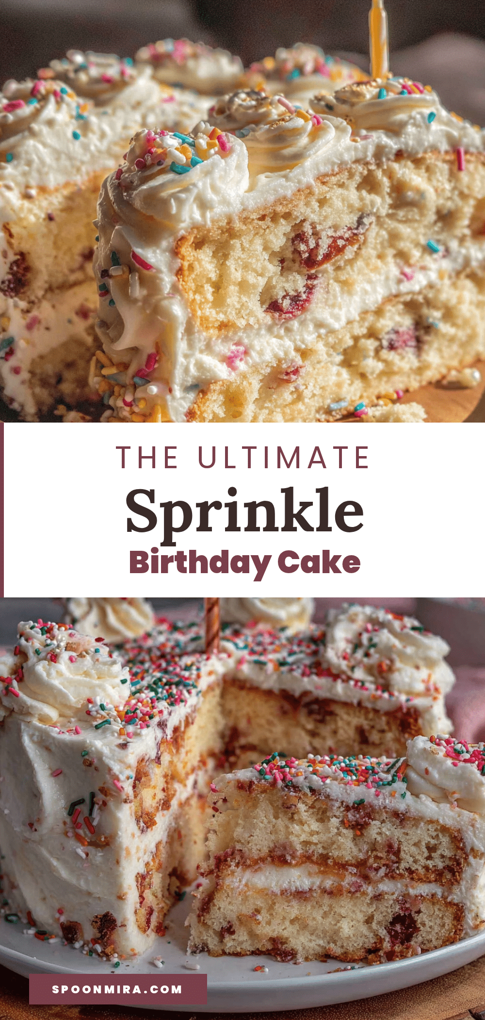classic birthday cake with sprinkle frosting recipe