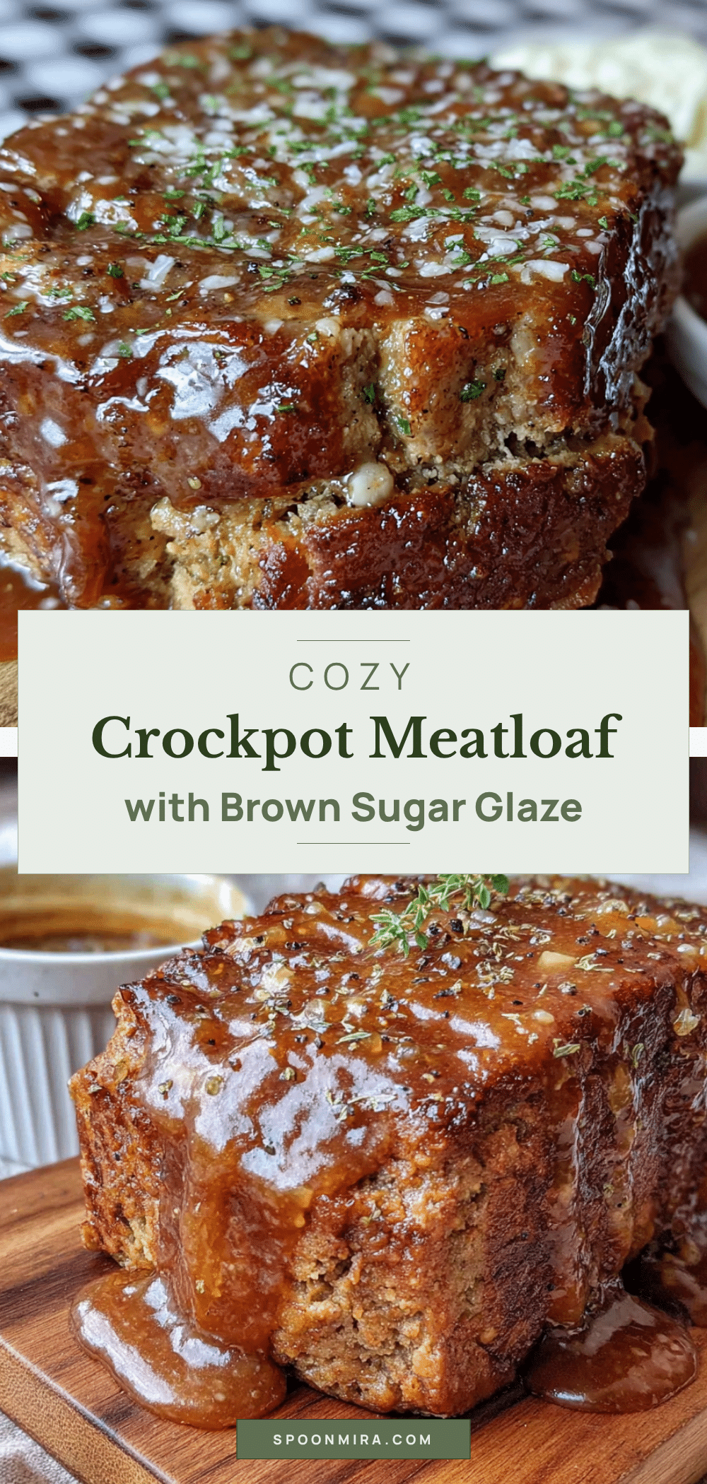 cozy crockpot meatloaf with brown sugar glaze recipe