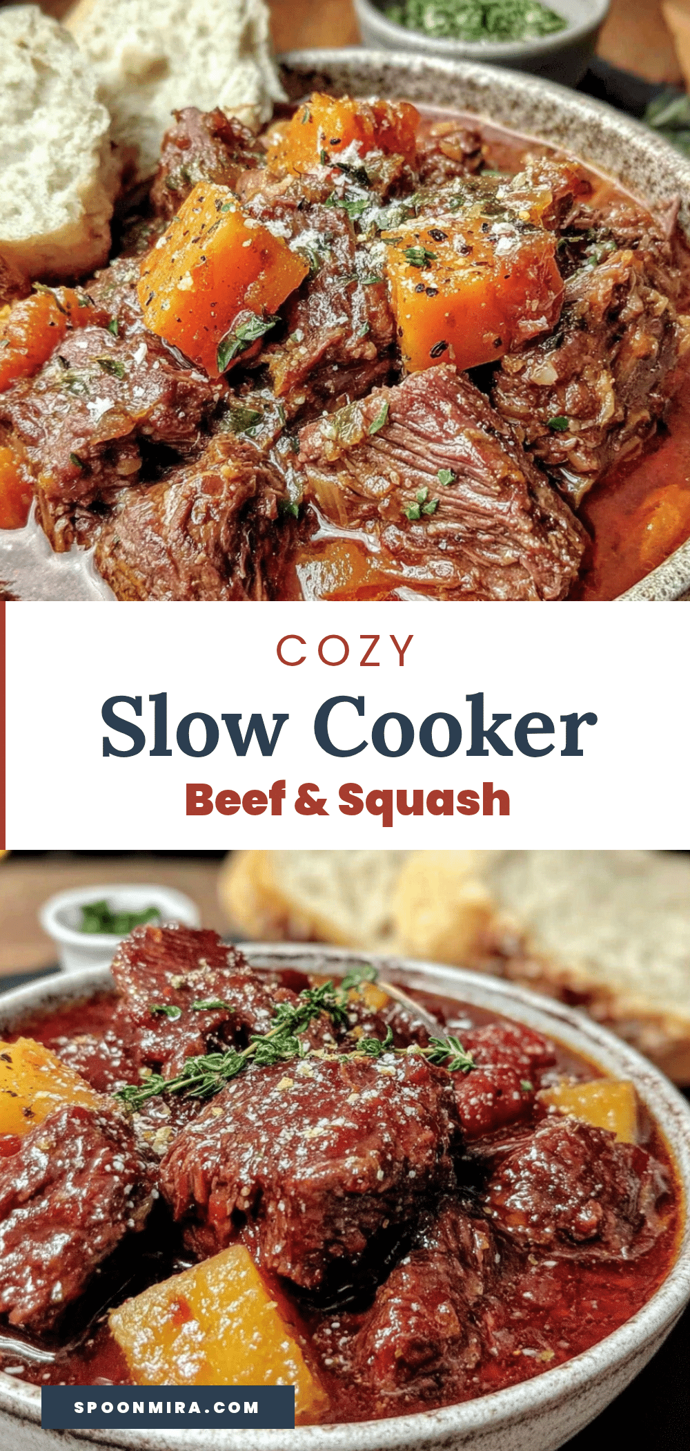 cozy slow cooker beef and butternut squash stew recipe
