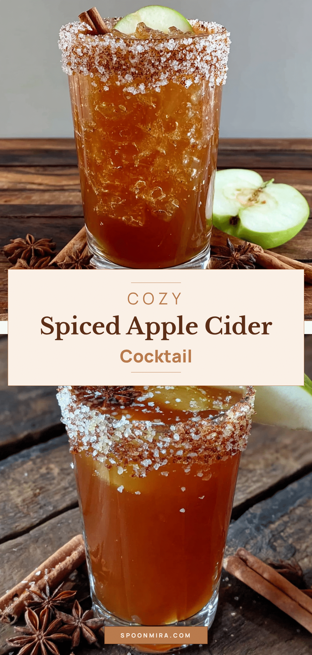 cozy spiced apple cider cocktail recipe