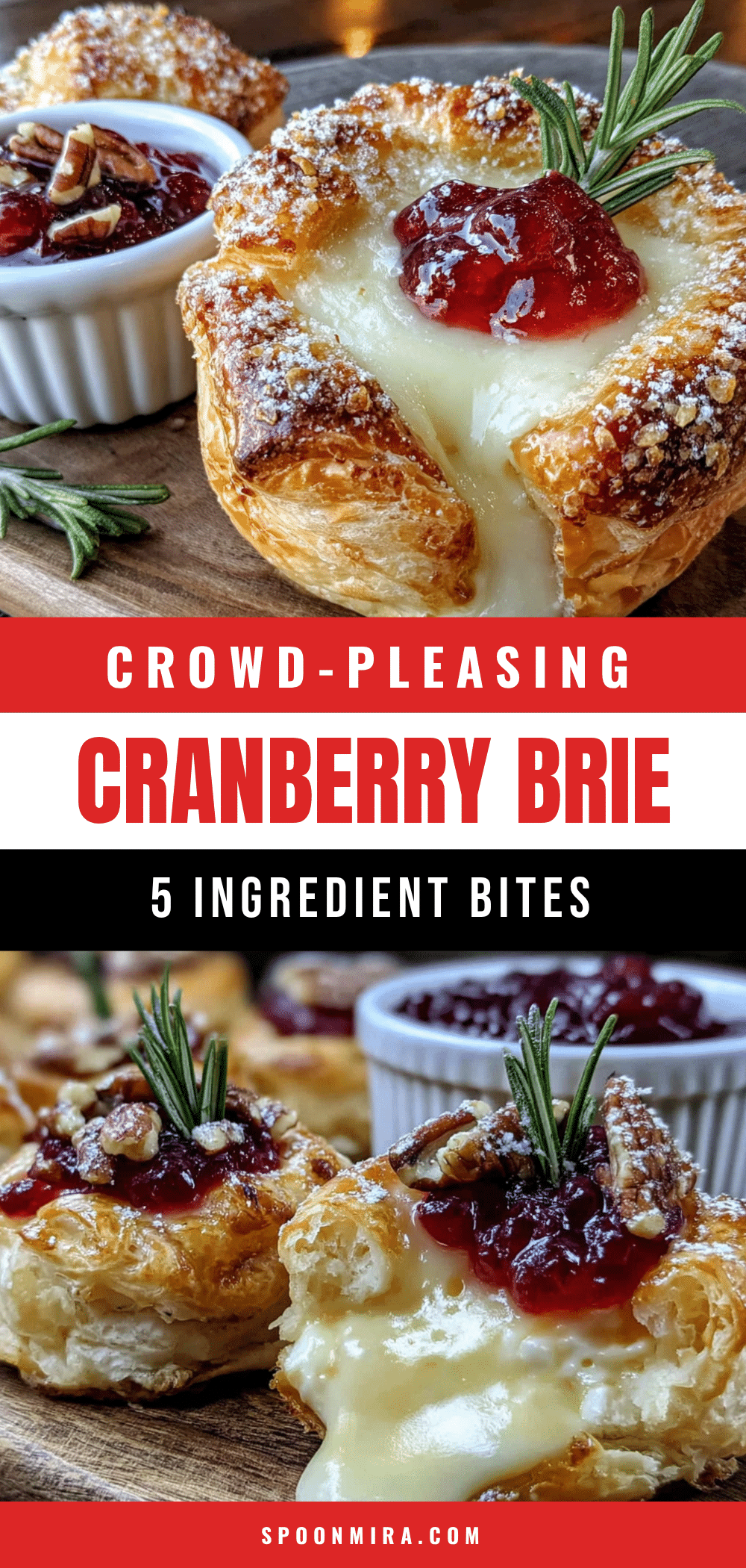 cranberry brie bites recipe