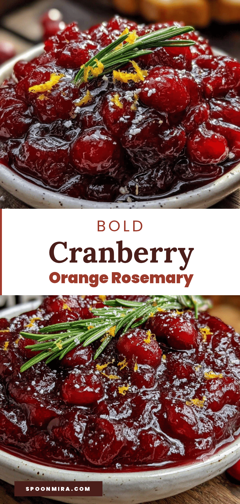 cranberry orange sauce with fresh rosemary recipe