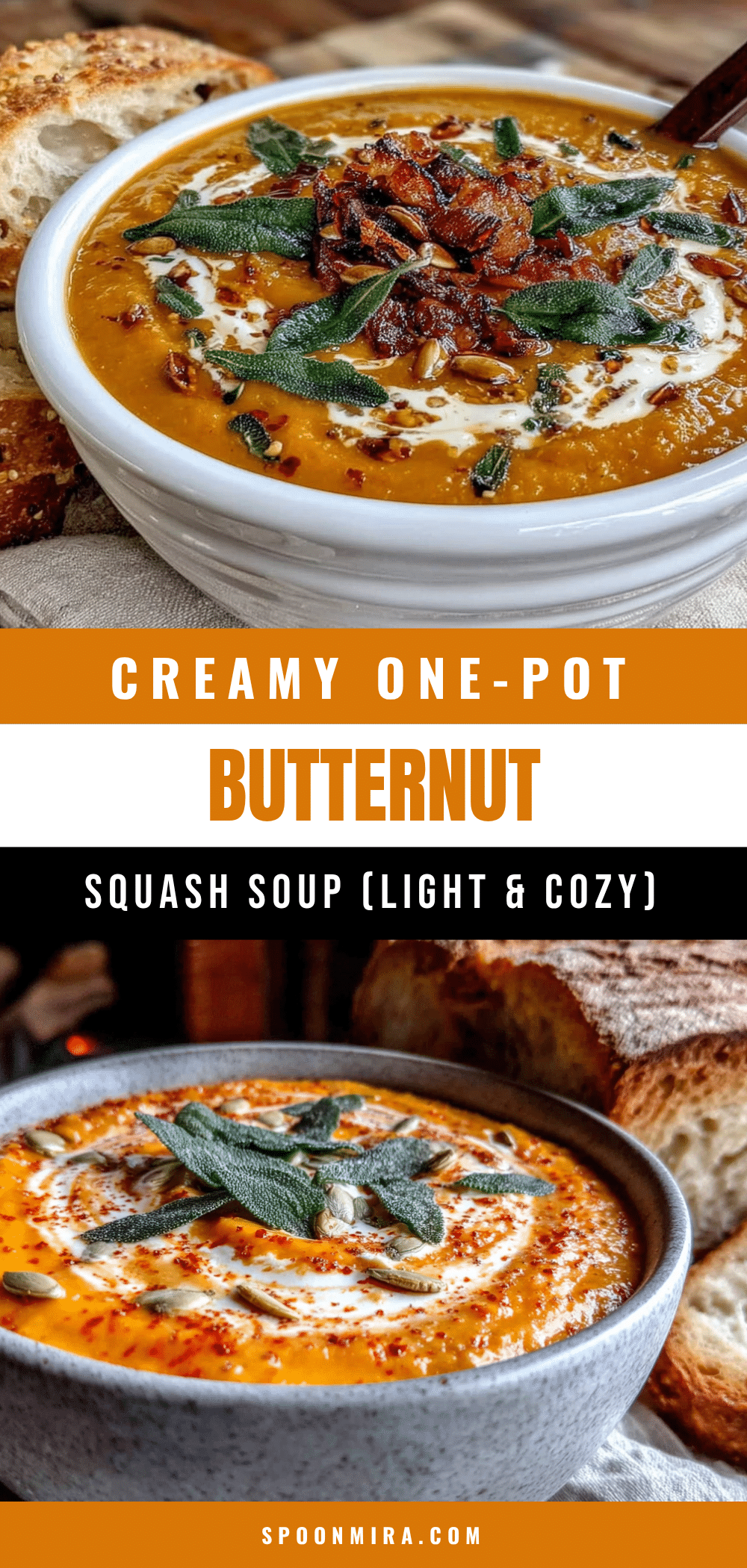 creamy one-pot butternut squash soup recipe