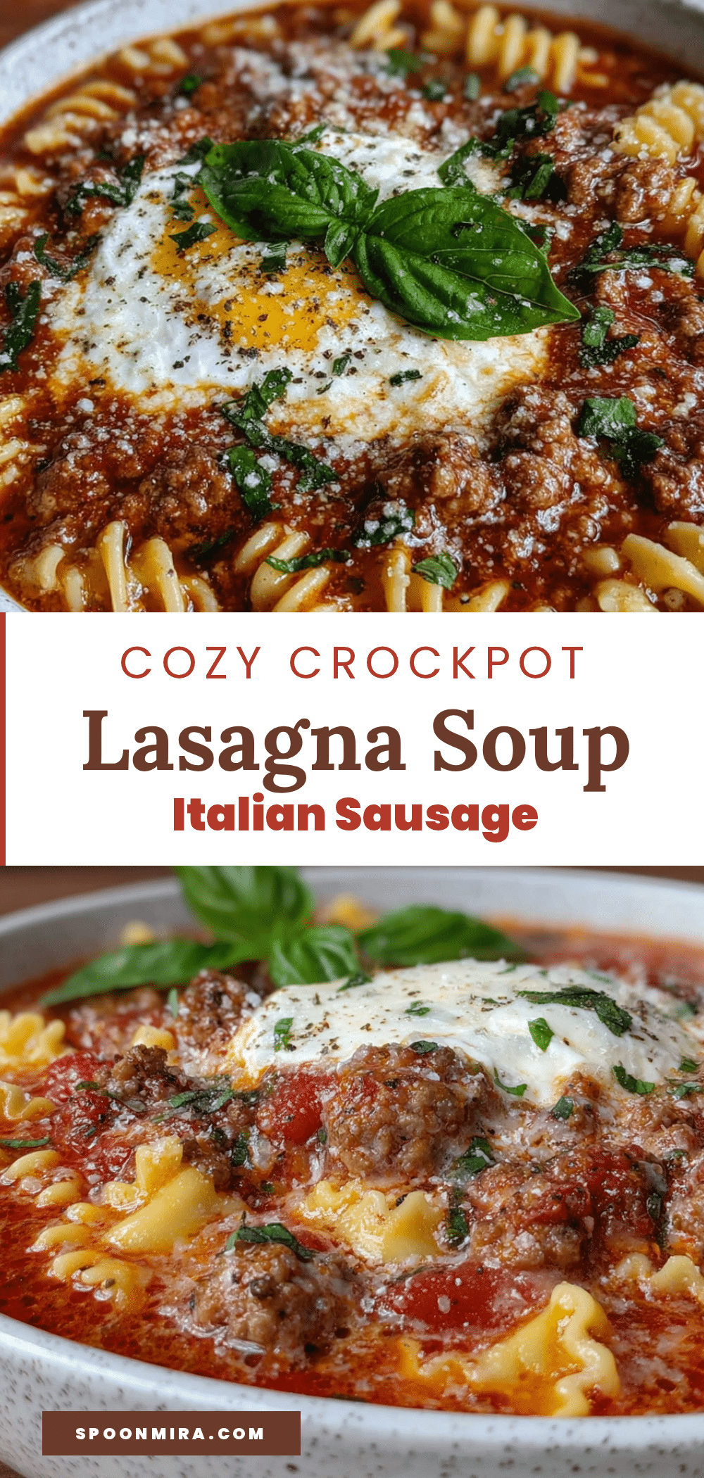 crockpot lasagna soup recipe