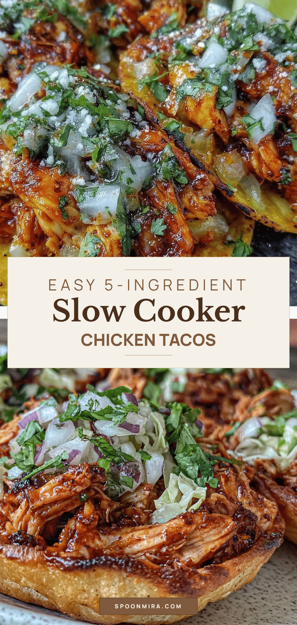 easy 5-ingredient slow cooker chicken tacos recipe