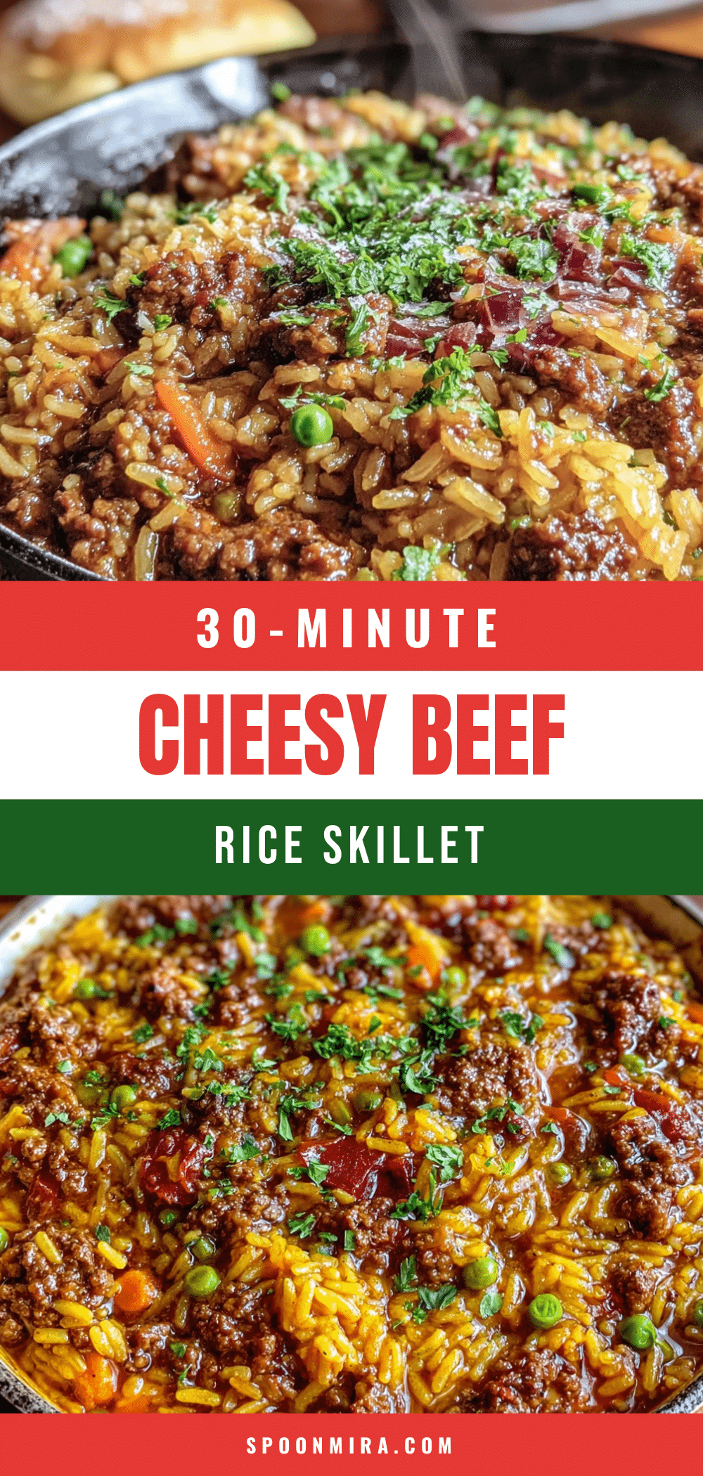 easy cheesy beef and rice skillet recipe