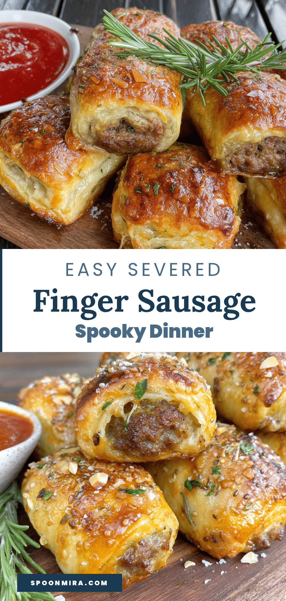 easy severed finger sausage rolls recipe