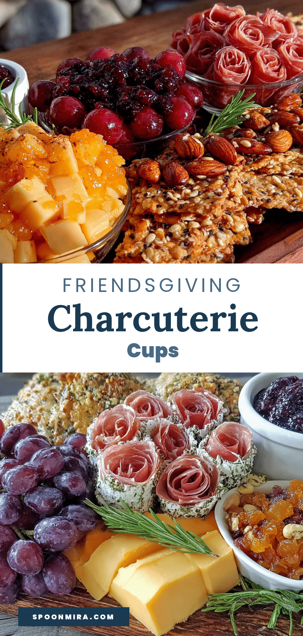Friendsgiving charcuterie cups recipe