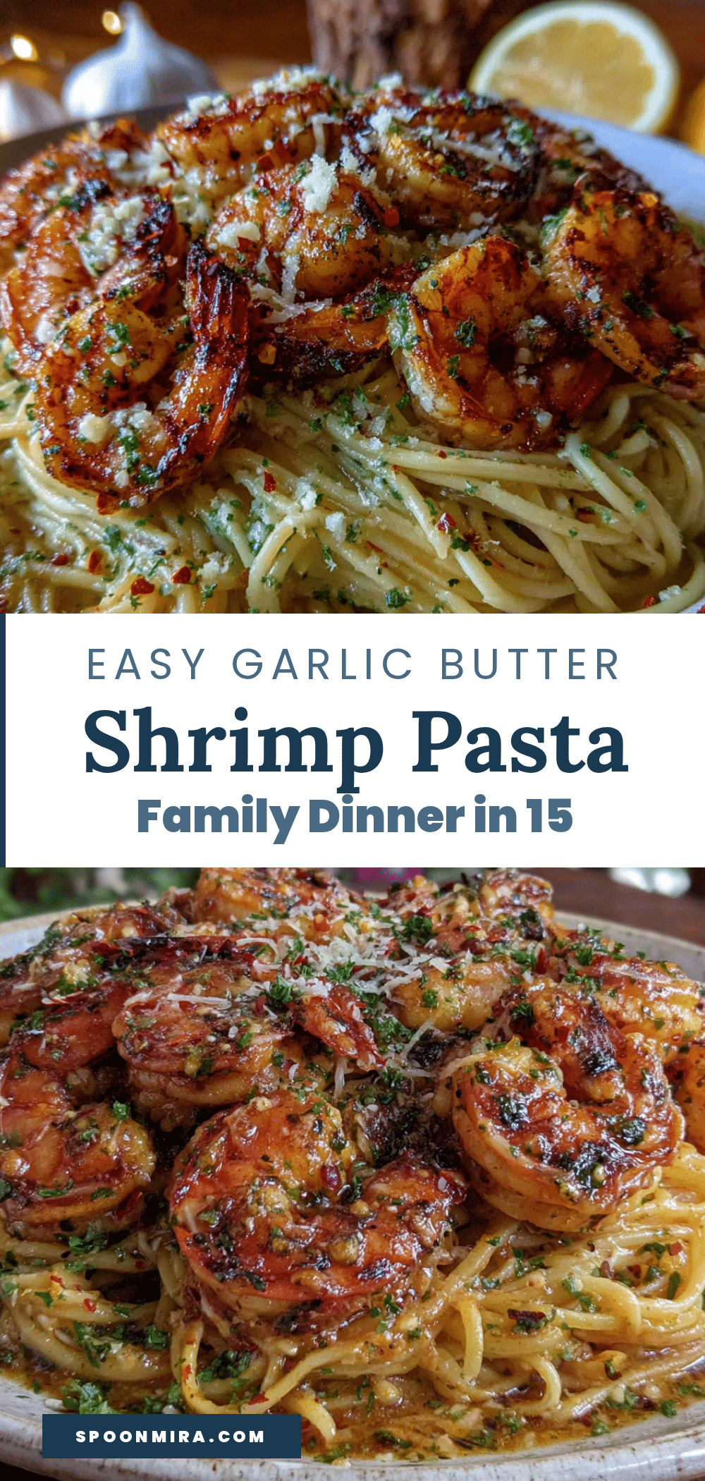 garlic butter shrimp pasta recipe