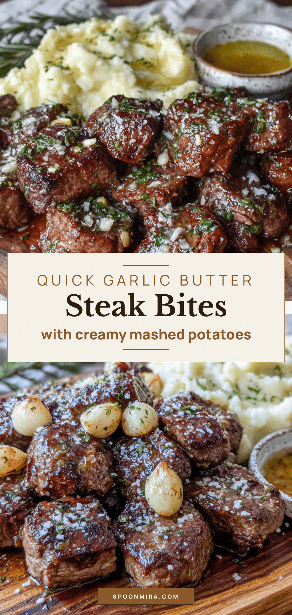 garlic butter steak bites recipe