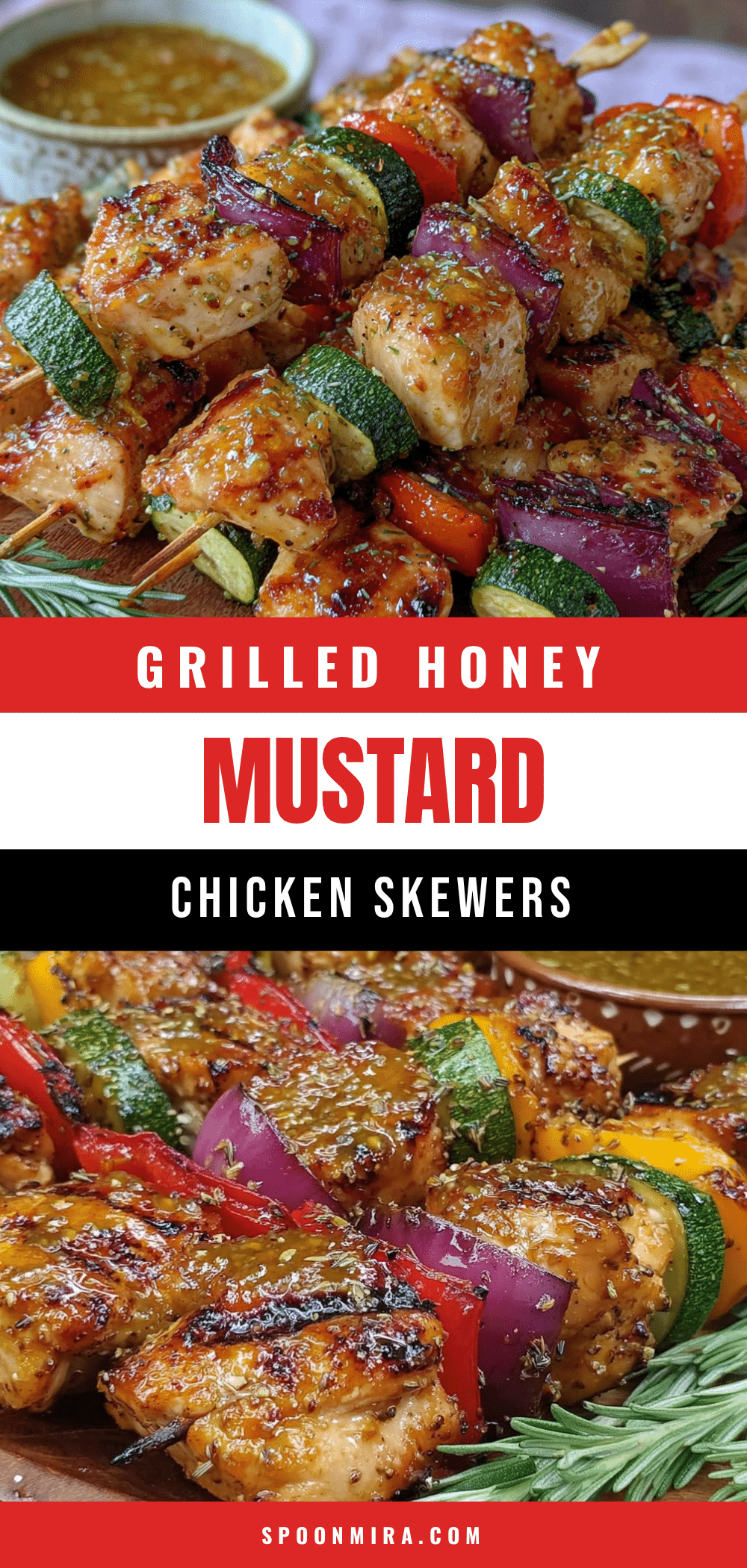 grilled honey mustard chicken skewers recipe