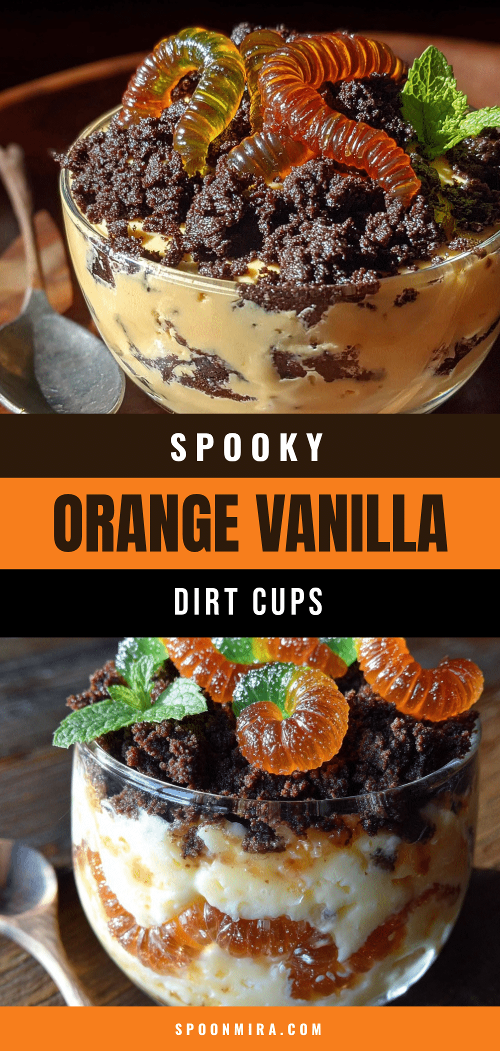 halloween dirt cups recipe