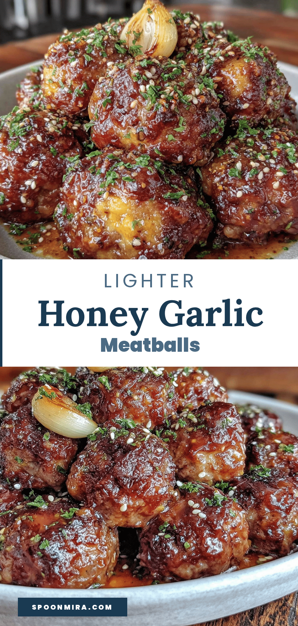lighter crockpot honey garlic meatballs recipe