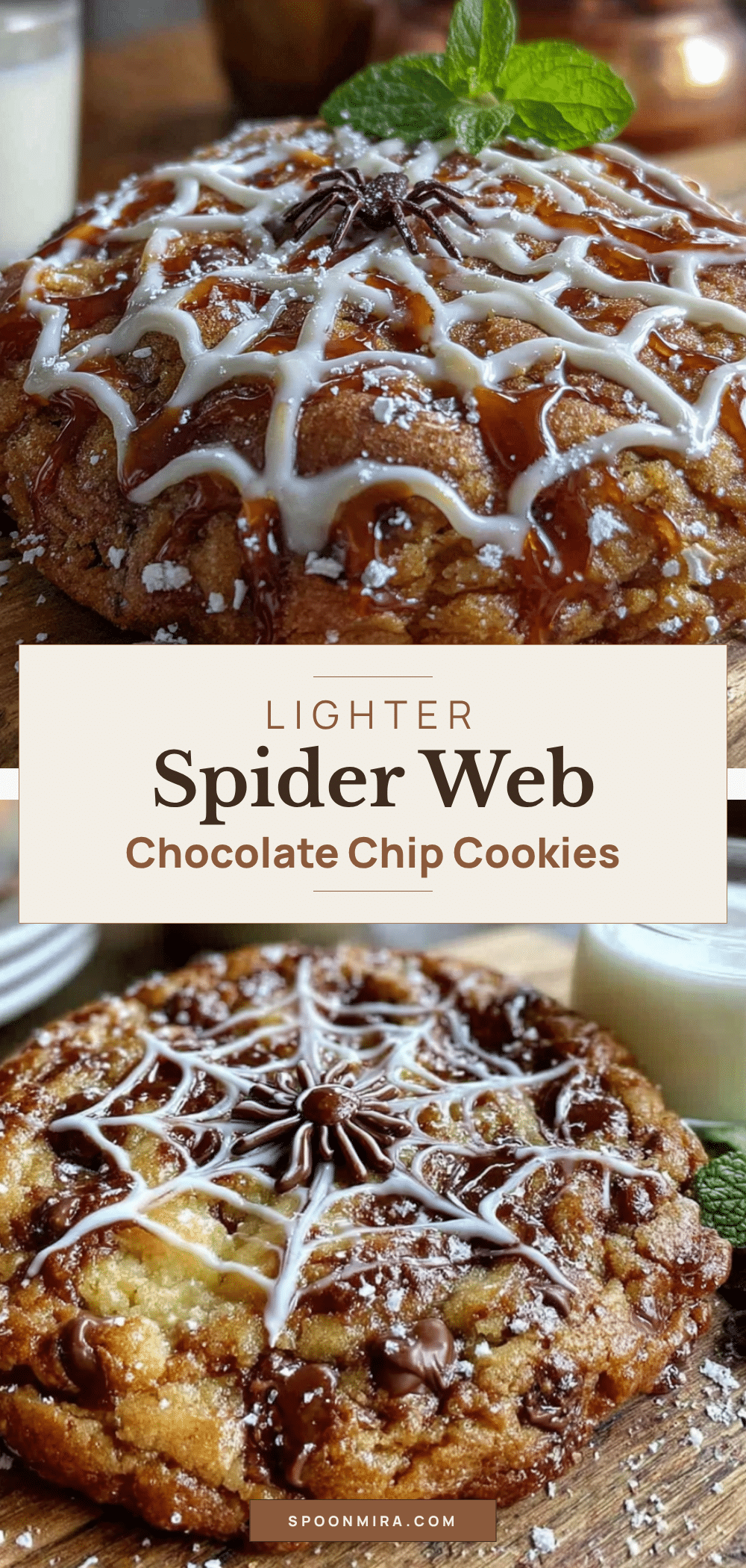 Lighter Spider Web Chocolate Chip Cookies recipe