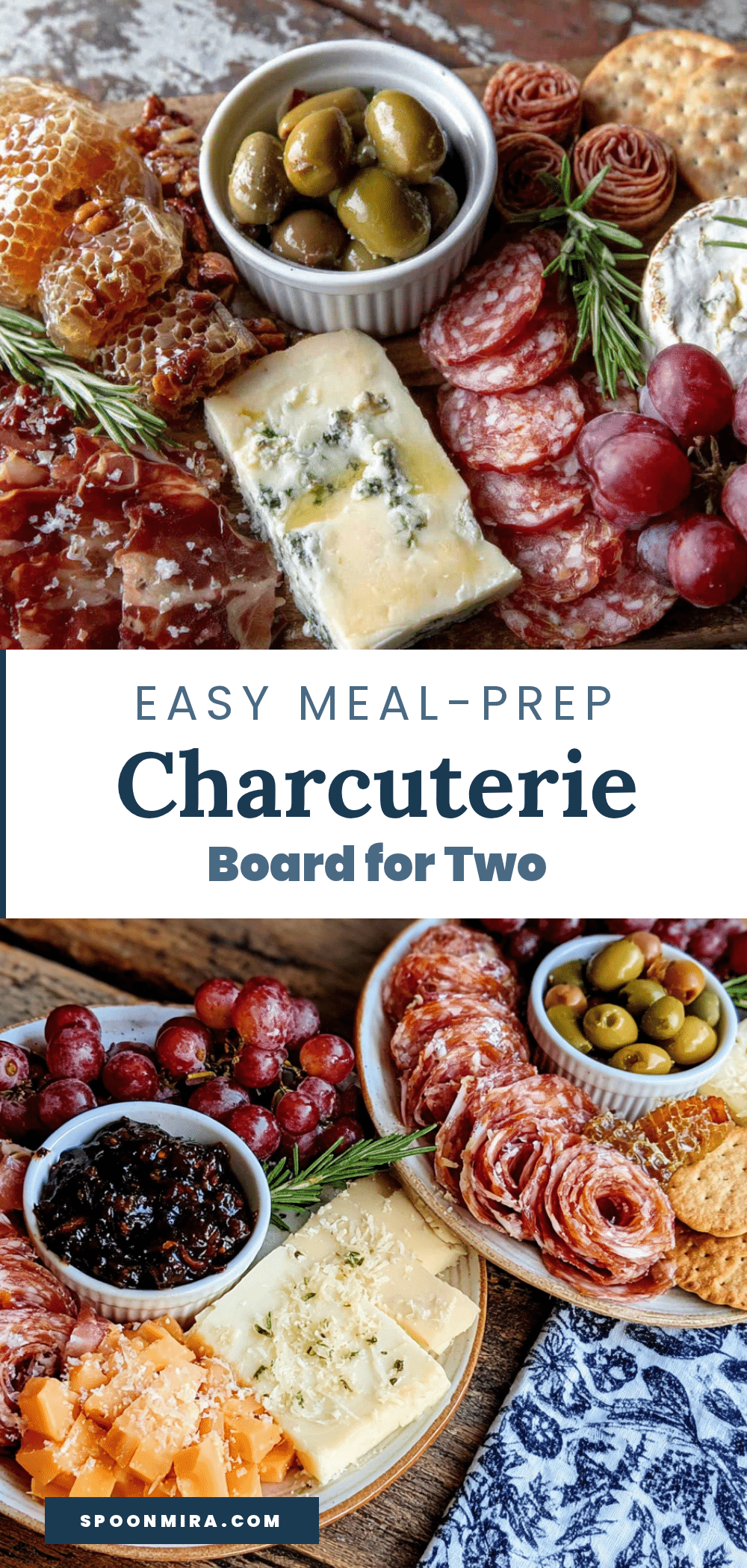 meal-prep charcuterie board for two recipe
