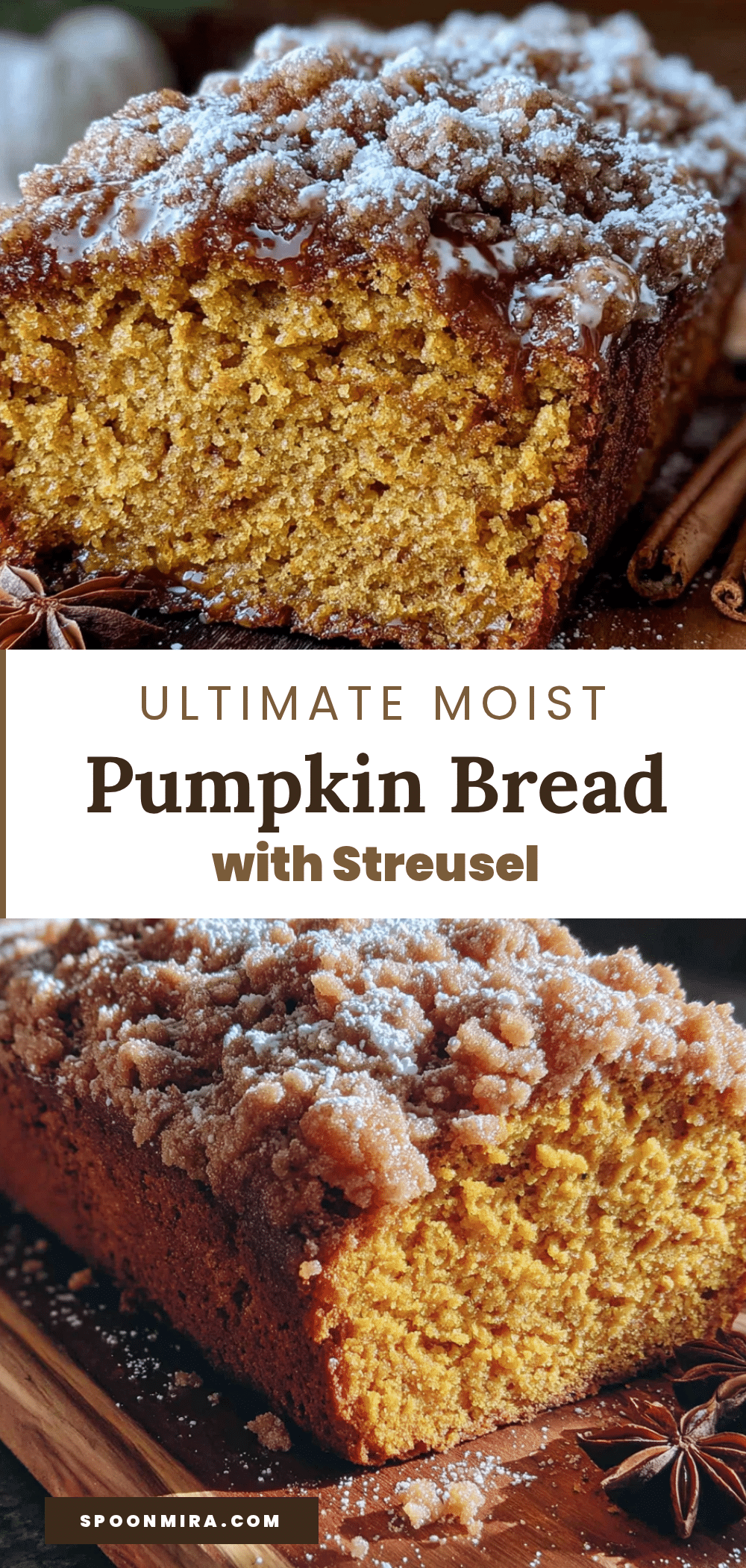 moist pumpkin bread with cinnamon streusel recipe