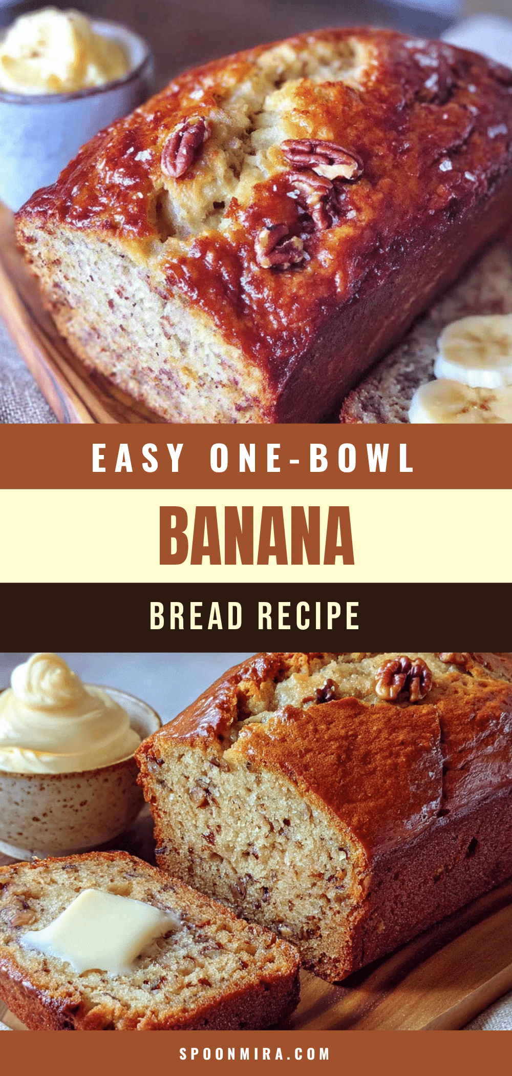 one-bowl banana bread recipe