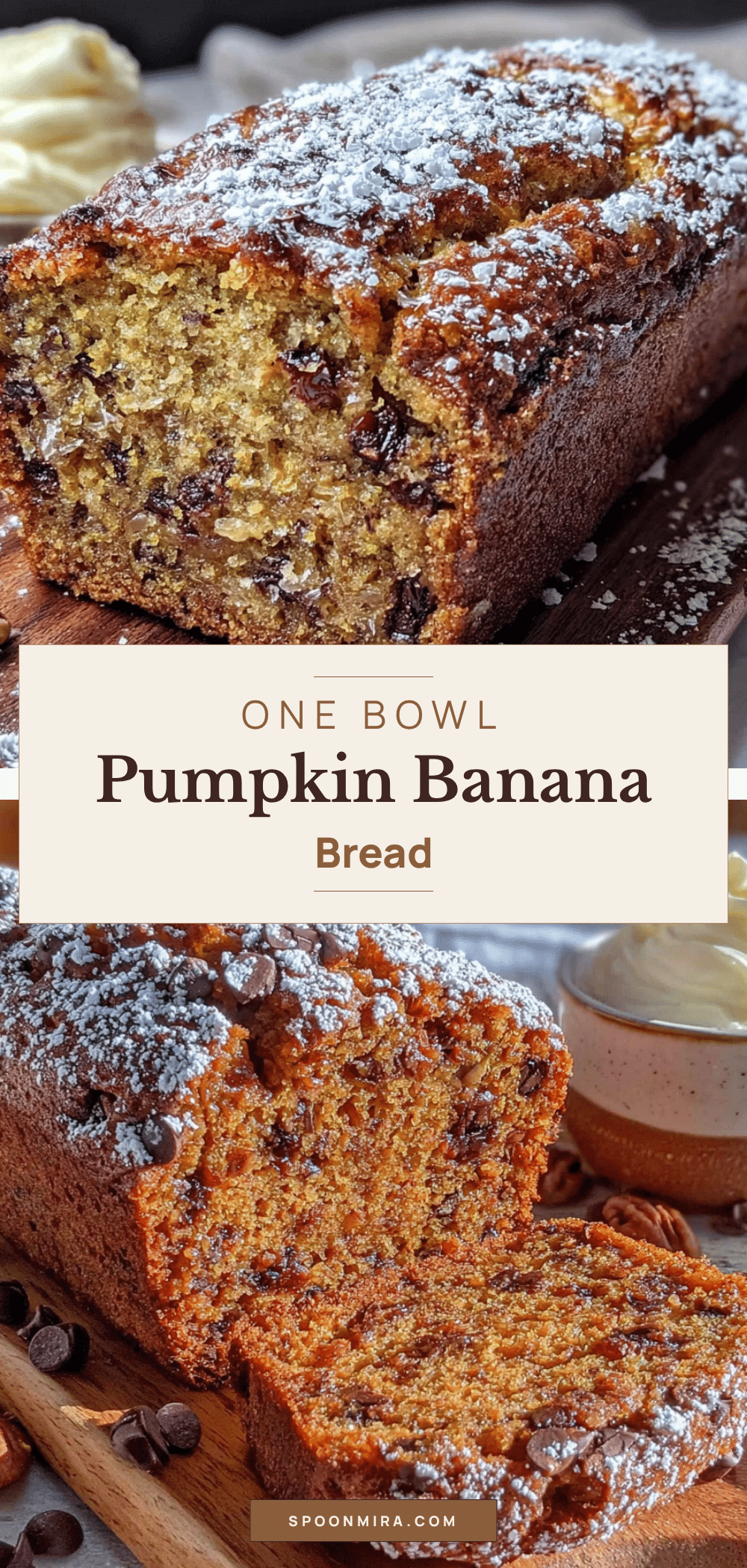 one bowl pumpkin banana bread recipe