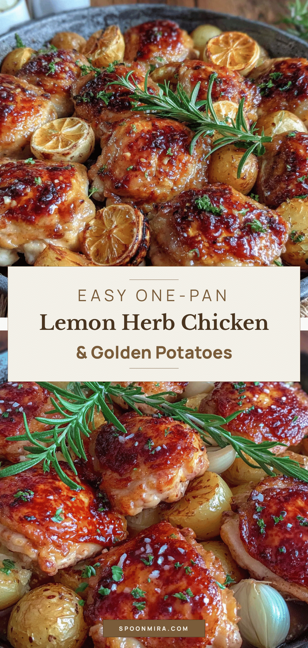 one-pan lemon herb chicken and potatoes recipe