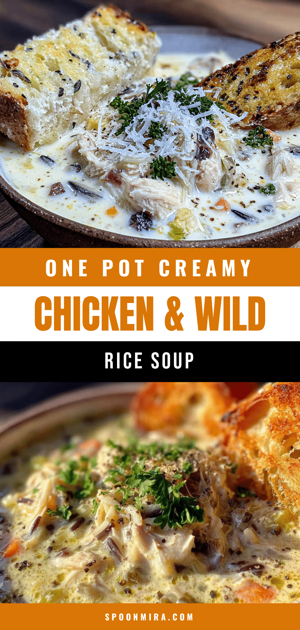 one pot creamy chicken and wild rice soup recipe