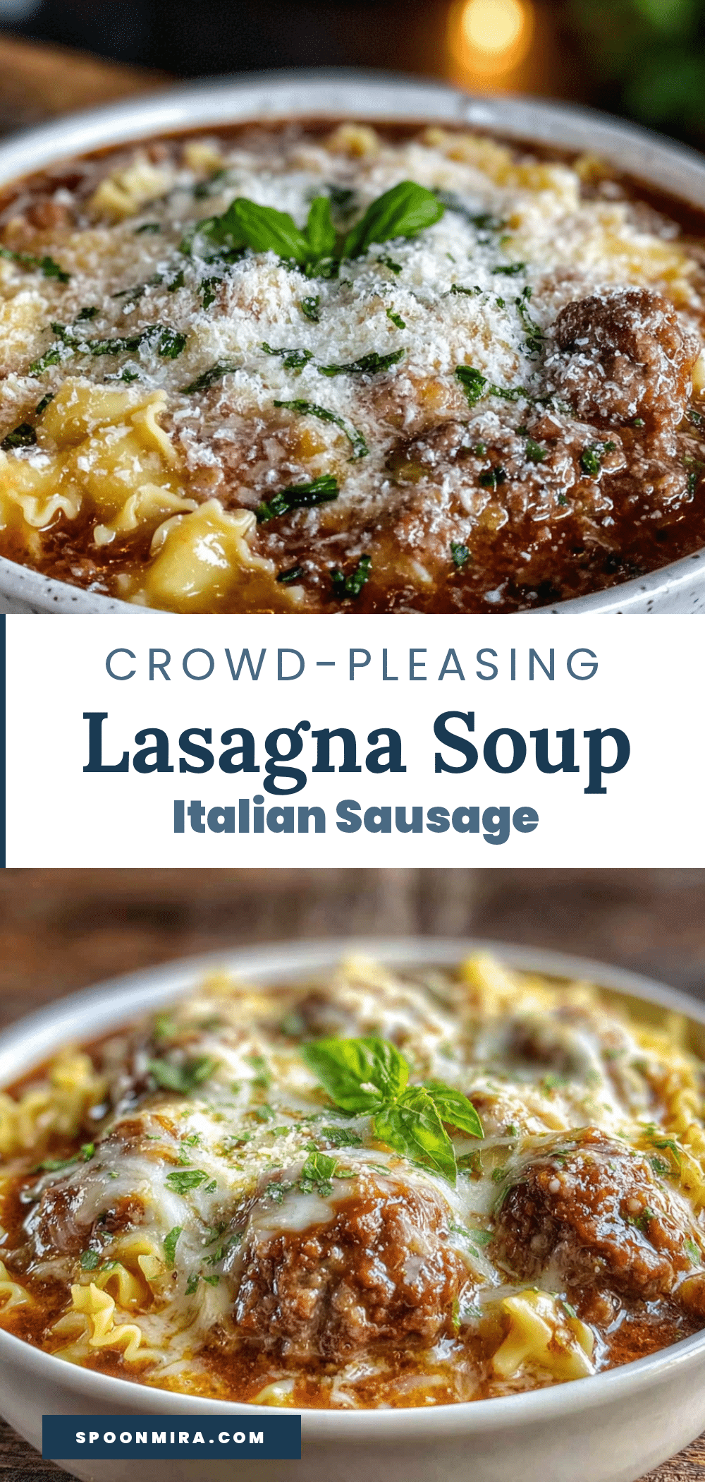 one-pot lasagna soup with italian sausage recipe