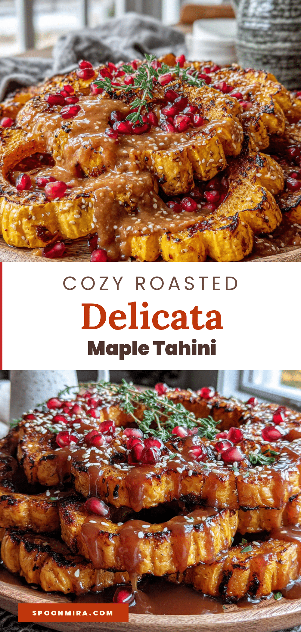 roasted delicata squash rings recipe