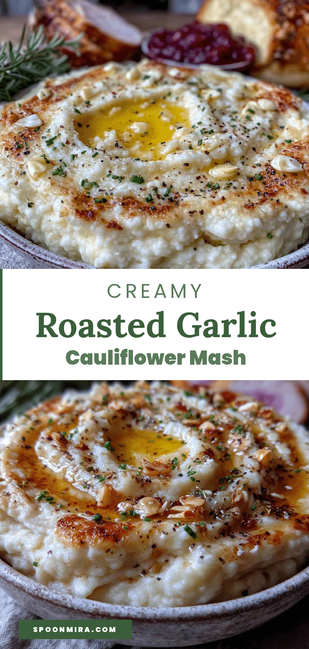 roasted garlic mashed cauliflower recipe