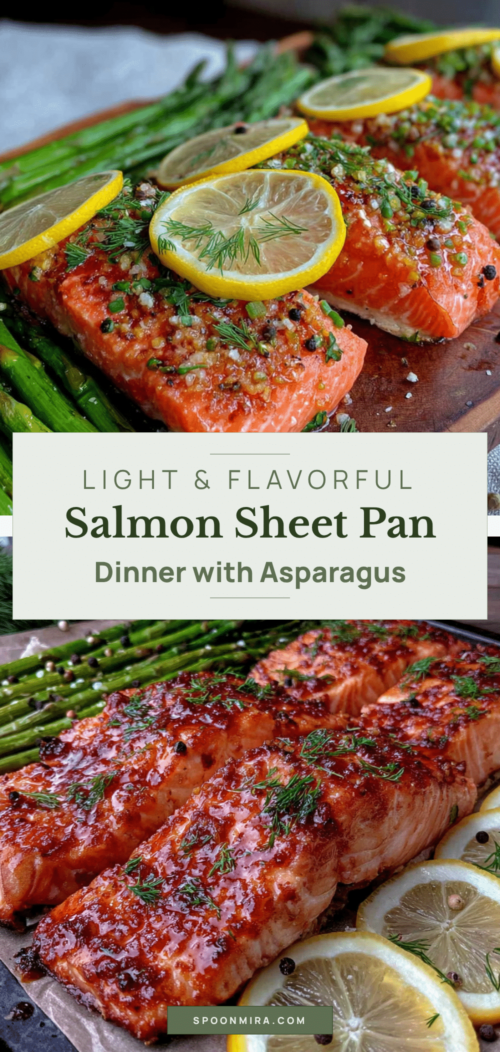 sheet pan salmon and asparagus dinner recipe