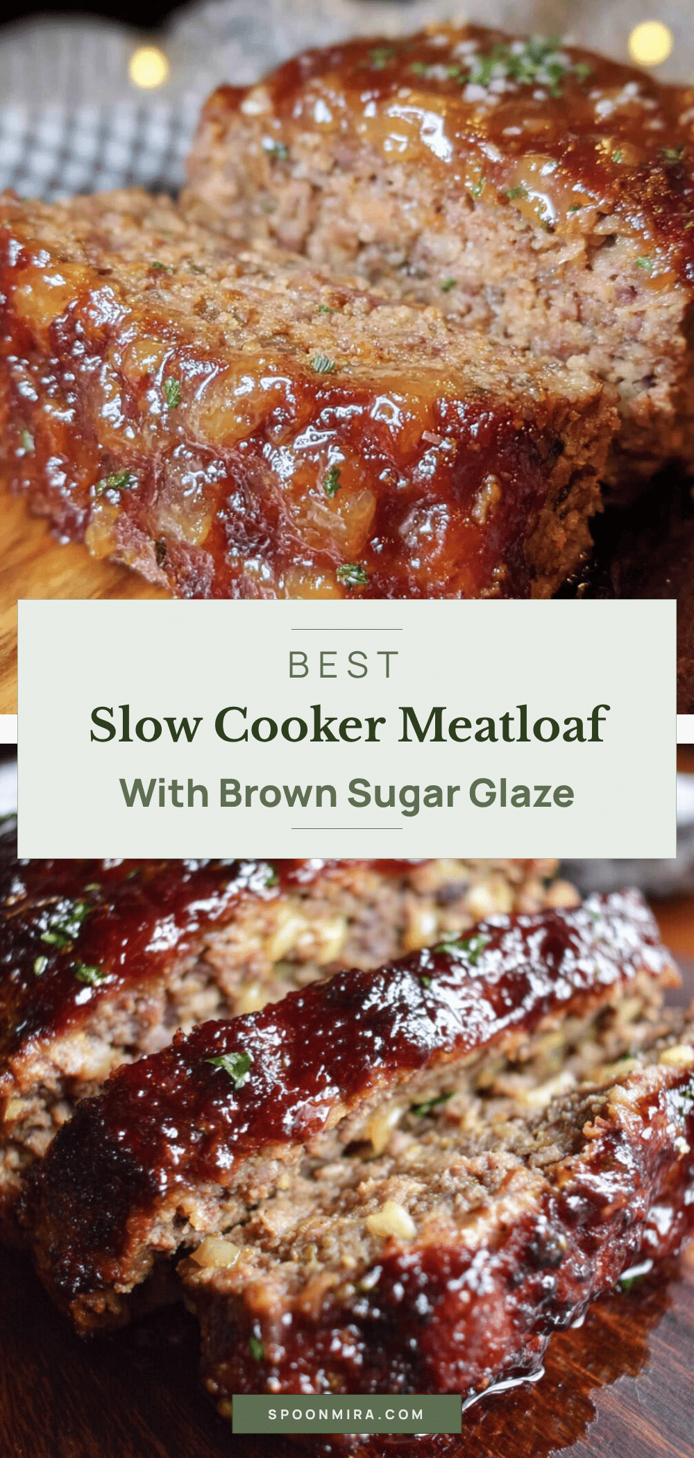 slow cooker meatloaf with brown sugar glaze recipe