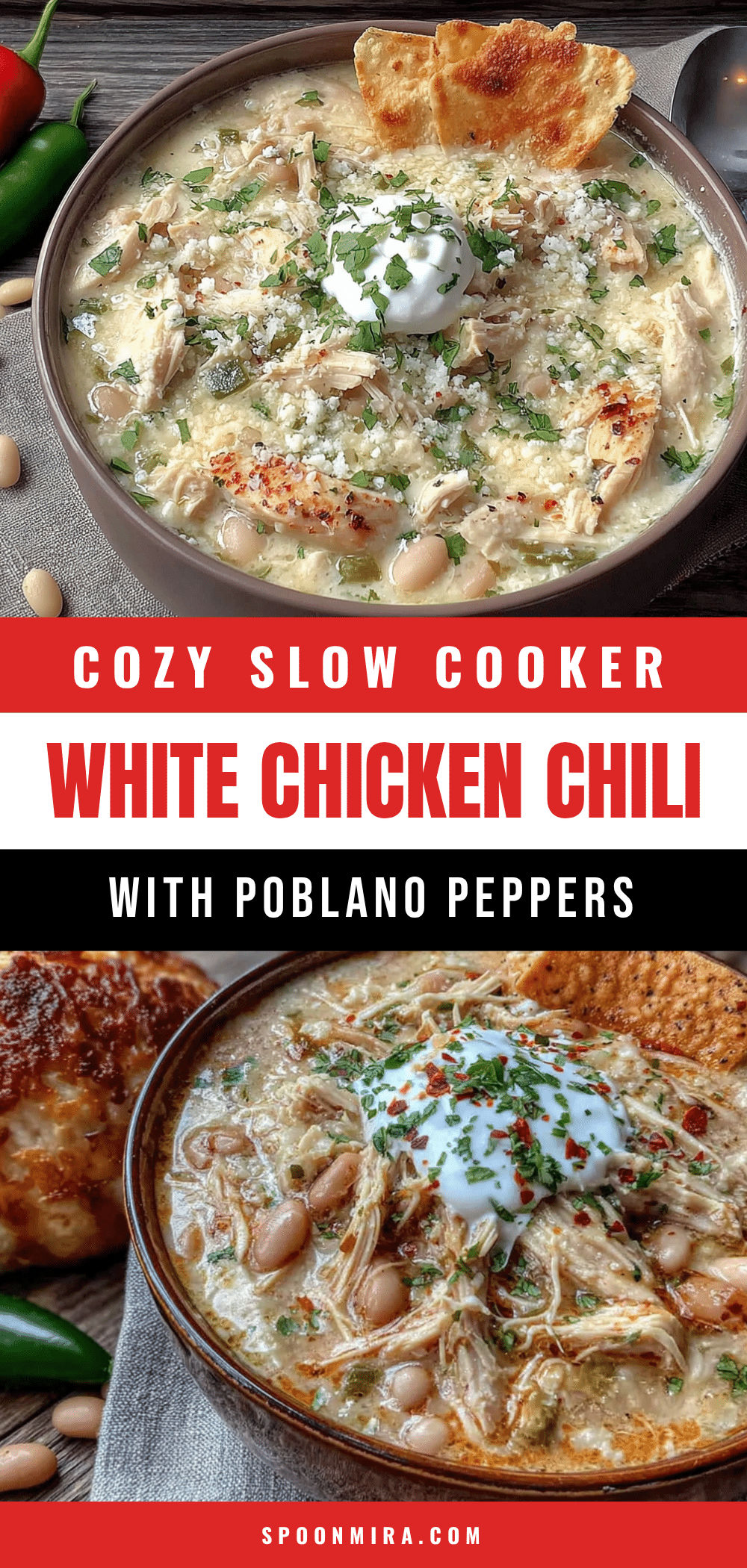 slow cooker white chicken chili recipe