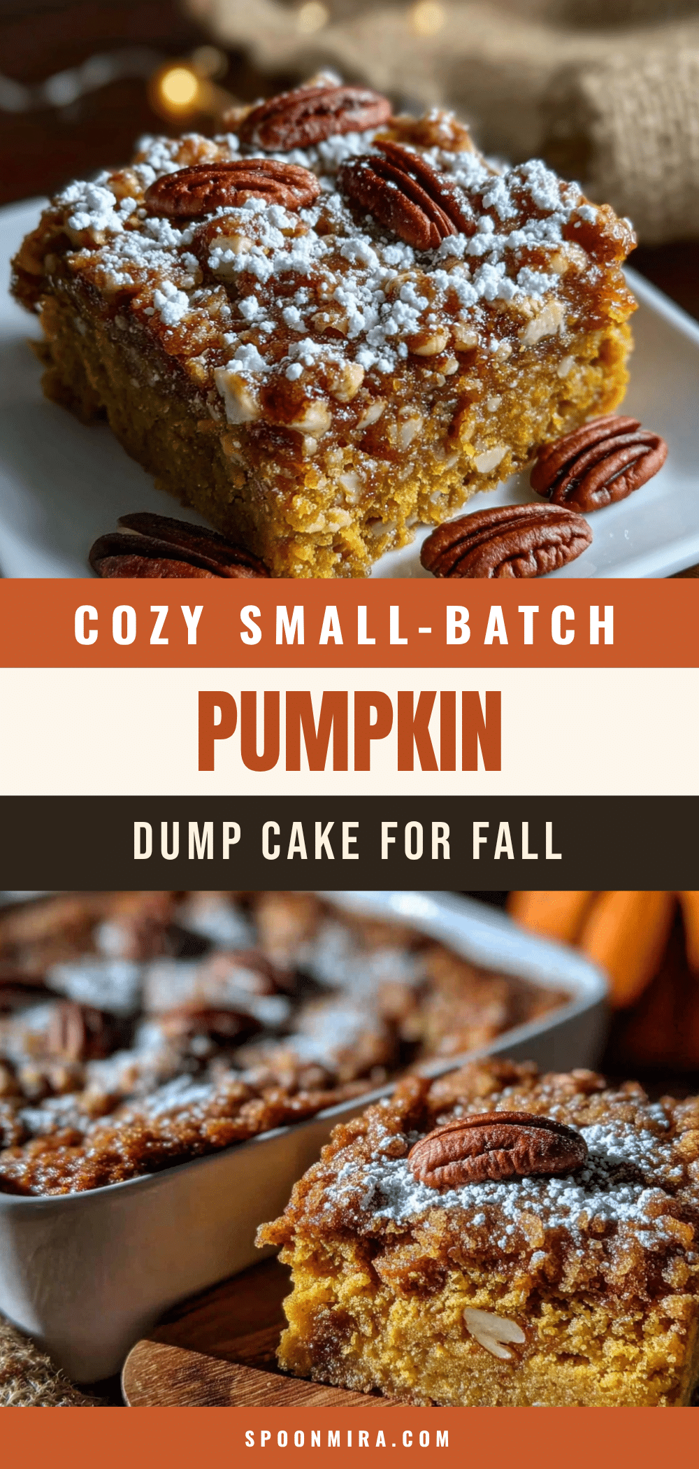 small-batch pumpkin dump cake recipe
