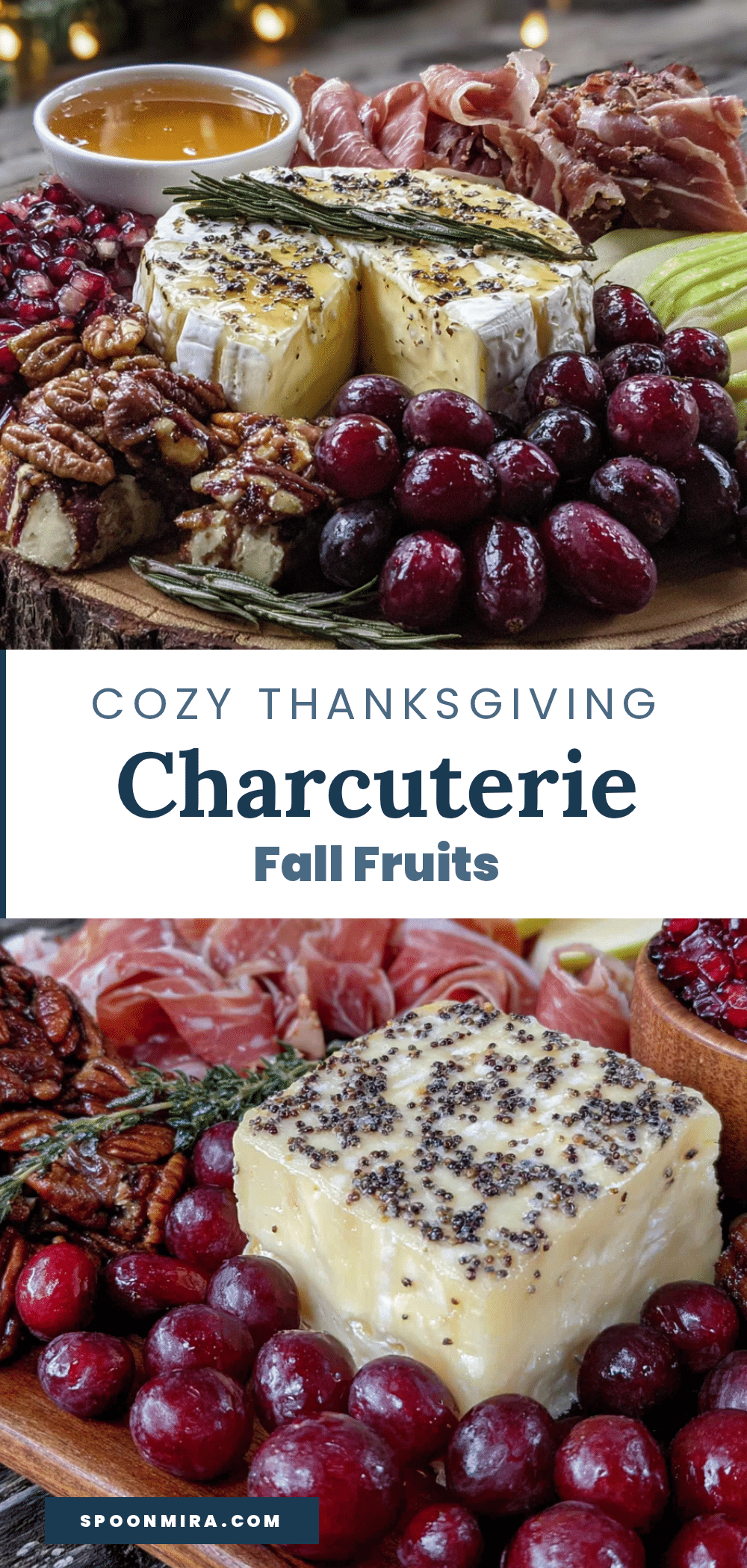 Thanksgiving charcuterie board with fall fruits recipe