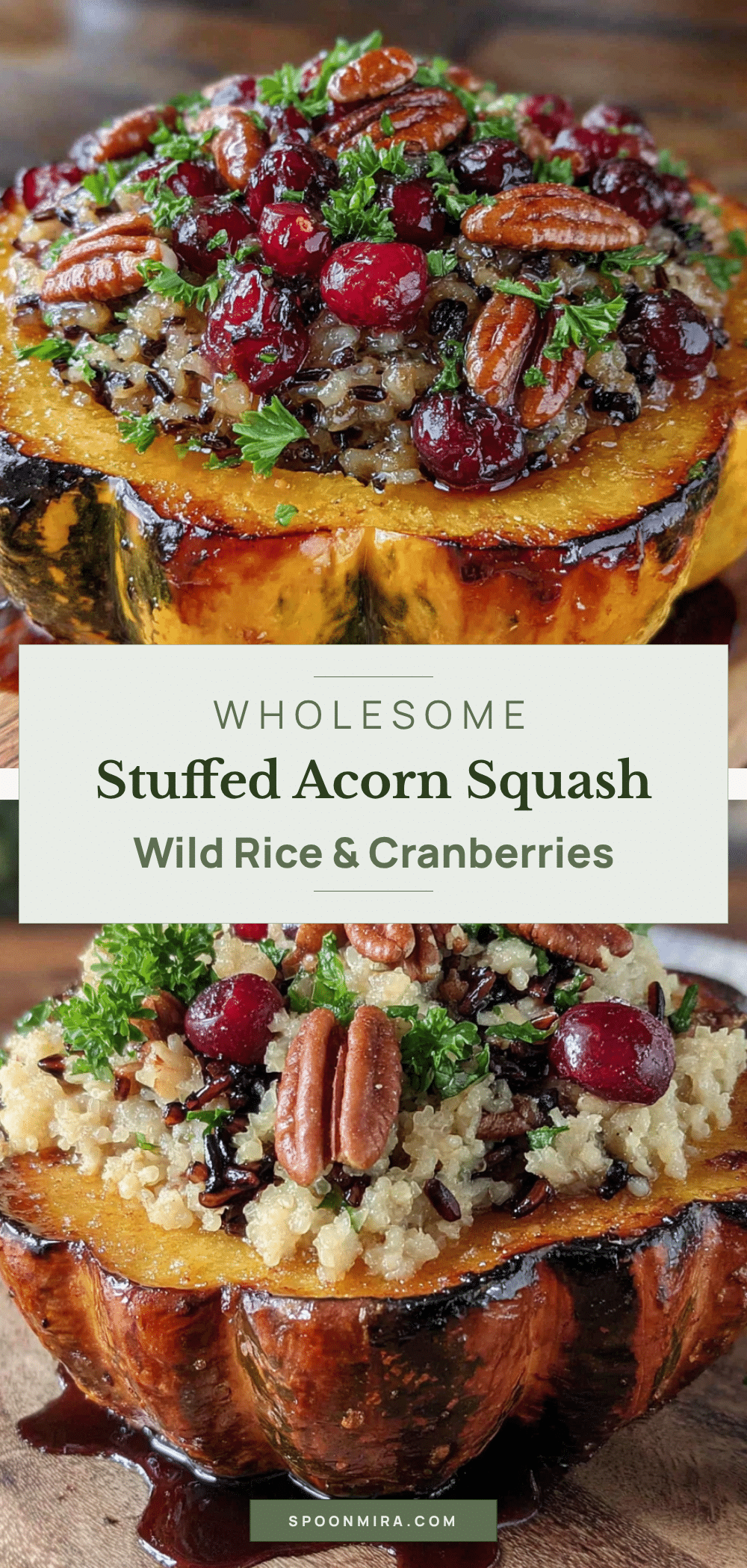 wholesome stuffed acorn squash recipe