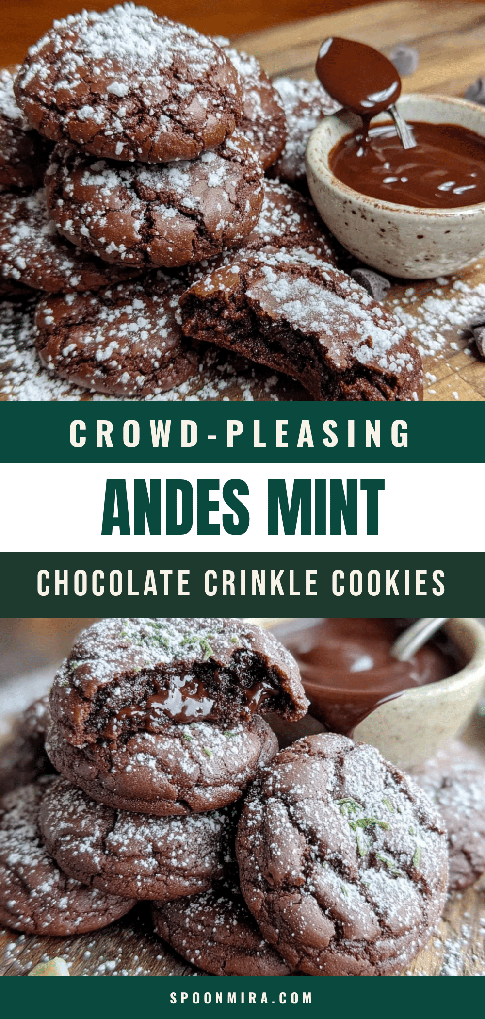 Andes mint crinkle cookies recipe