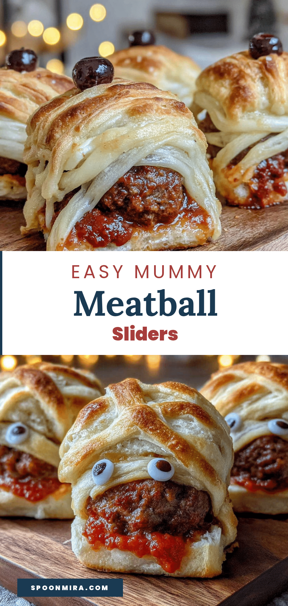 mummy meatball sliders recipe