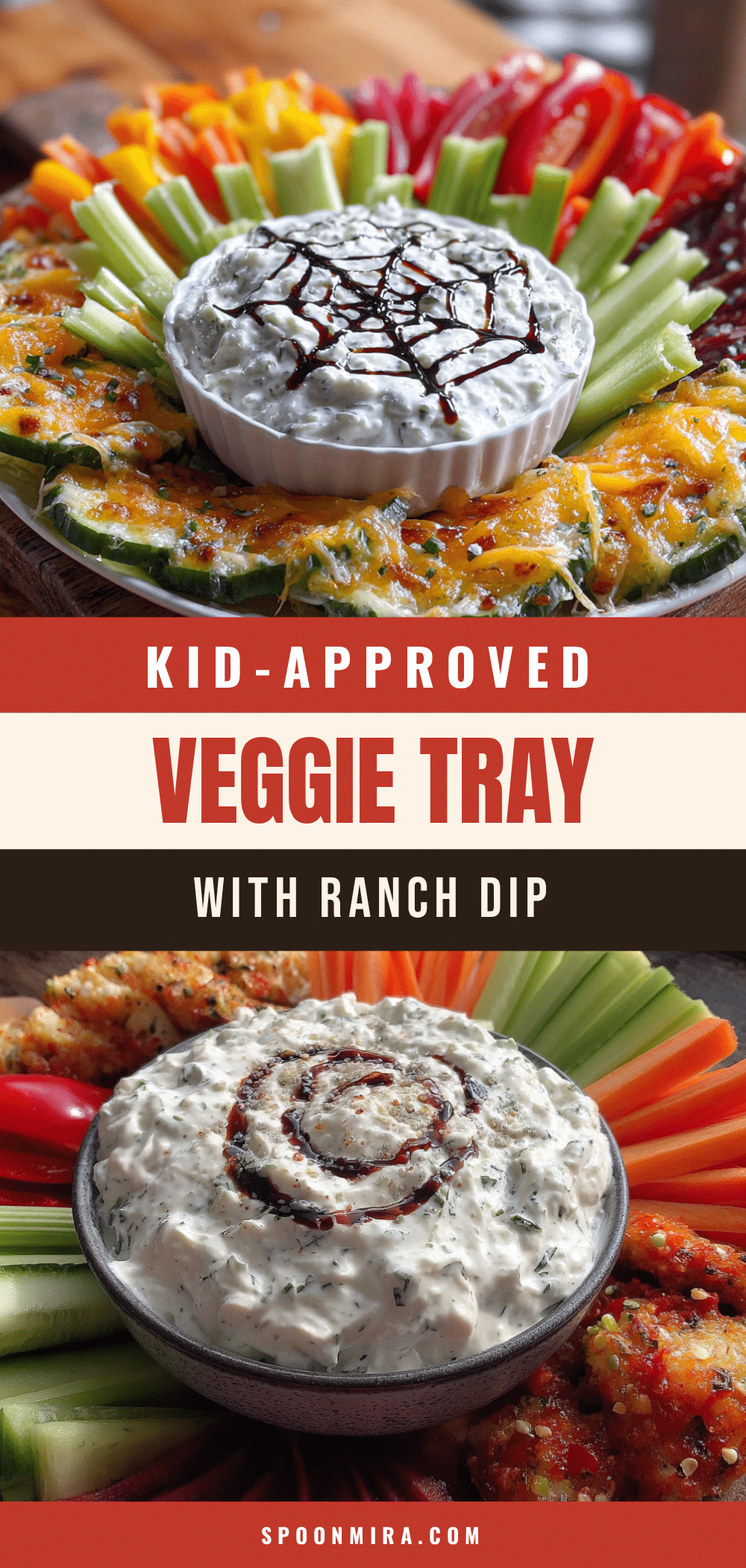 spiderweb veggie tray recipe