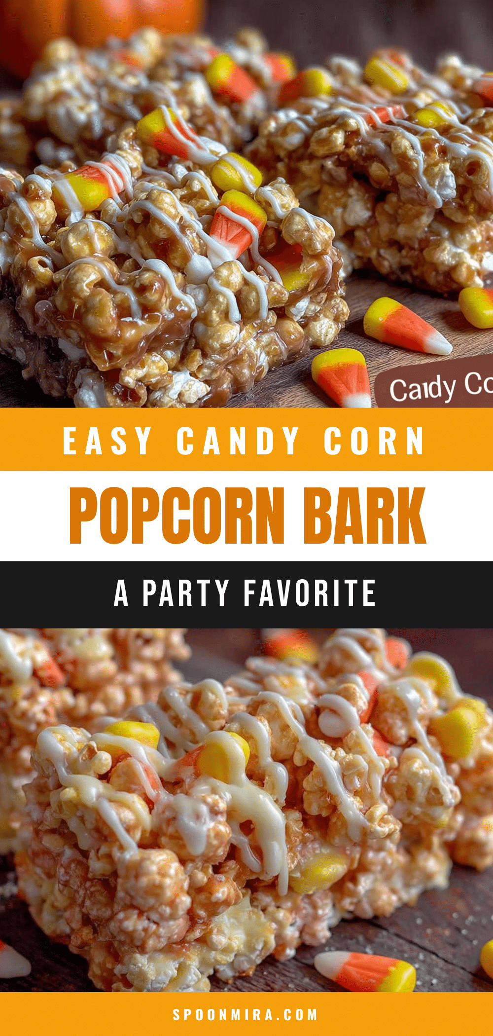 candy corn popcorn bark recipe