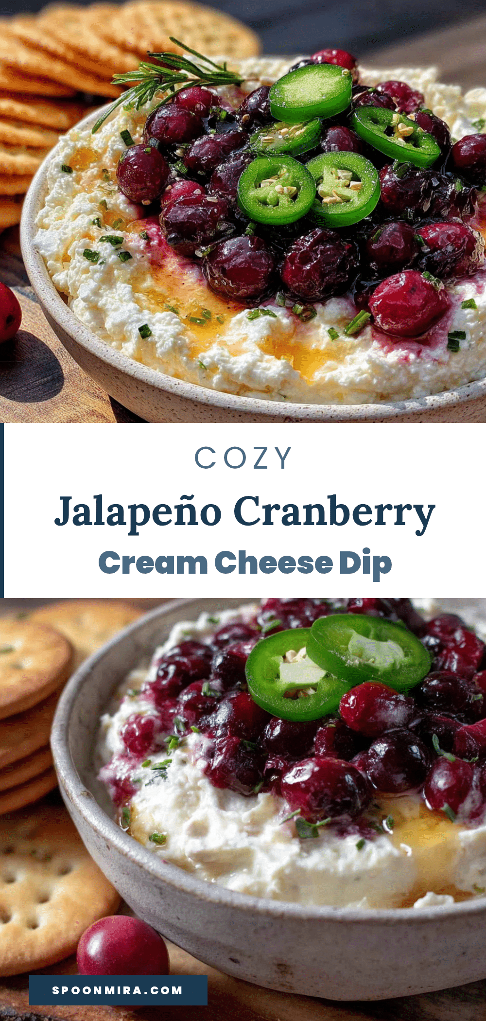 jalapeño cranberry cream cheese dip recipe