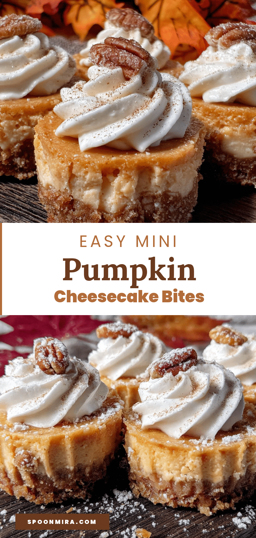 mini pumpkin cheesecake bites recipe